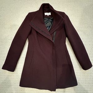 Calvin Klein Burgundy Jacket Size 2